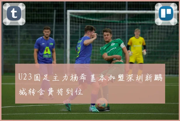 U23国足主力杨希基本加盟深圳新鹏城转会费将到位