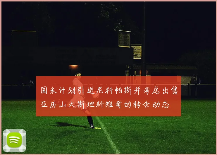 国米计划引进尼科帕斯并考虑出售亚历山大斯坦科维奇的转会动态