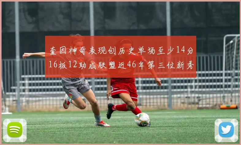 奎因神奇表现创历史单场至少14分16板12助成联盟近46年第三位新秀